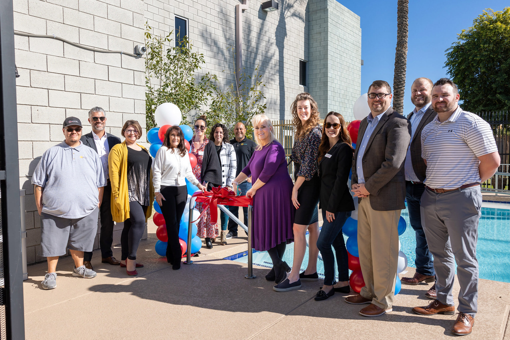 ACCEL Pool ribbon cutting